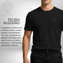 Kit com 3 Camiseta de Algodão Manga Curta Bravto