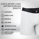 Cueca Boxer Long Antimicrobiana Branca Bravto