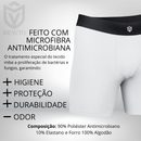 Cueca Boxer Long Antimicrobiana Branca Bravto