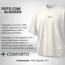 Camiseta Oversized Masculina Bordado Bravto