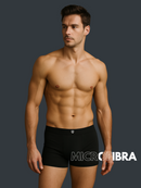 Kit com 6 Cueca Boxer Microfibra Classic Preto, Chumbo e Marinho BRAVTO