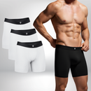 Kit com 3 Cueca Boxer Long Antimicrobiana BRAVTO