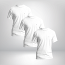 Kit com 3 Camiseta de Algodão Manga Curta Bravto