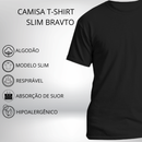 Kit com 3 Camiseta de Algodão Manga Curta Bravto