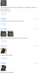 Kit com 5 Cueca Boxer Long Antimicrobiana Preta BRAVTO