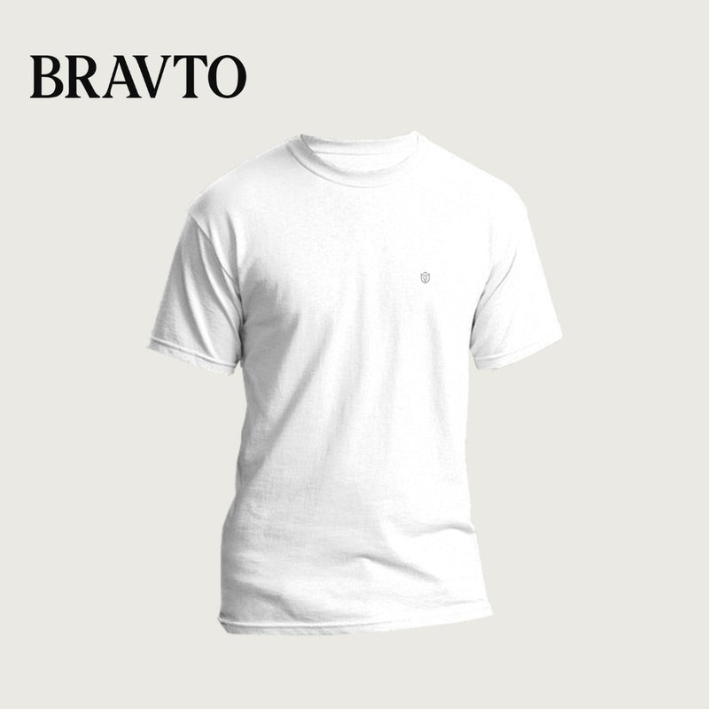 CAMISETA DE ALGODÃO MANGA CURTA BRAVTO - Bravto Group
