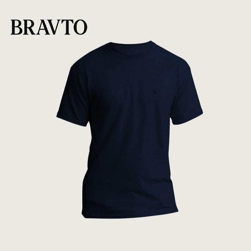 CAMISETA DE ALGODÃO MANGA CURTA BRAVTO - Bravto Group