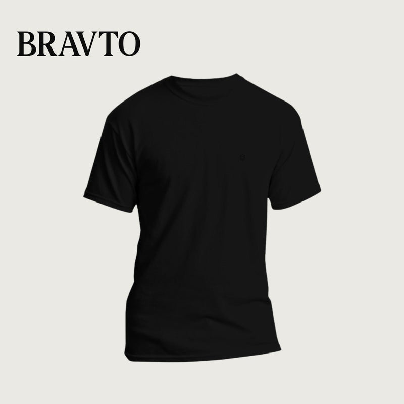CAMISETA DE ALGODÃO MANGA CURTA BRAVTO - Bravto Group