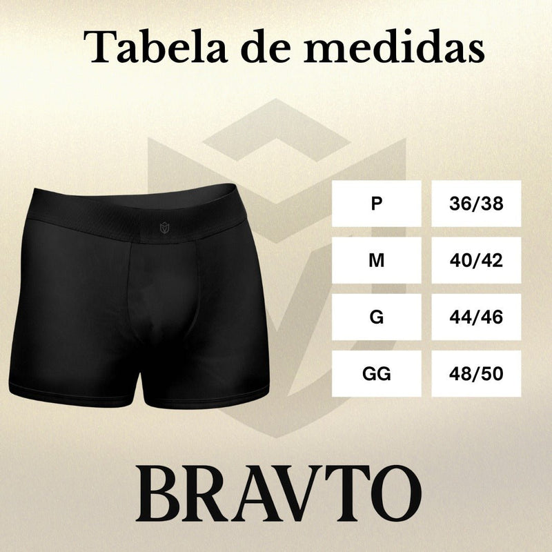 Cueca Boxer Classic Antimicrobiana Bravto - Bravto Group