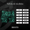 Cueca Boxer Long Estampa Digital Leaves BRAVTO - Bravto Group