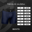 Kit com 10 Cueca Boxer Long Antimicrobiana Preta BRAVTO - Bravto Group