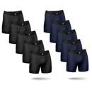 Kit com 10 Cueca Boxer Long Antimicrobiana PT/MH BRAVTO - Bravto Group