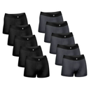 Kit com 10 Cueca Boxer Microfibra Classic PT /CH BRAVTO - Bravto Group