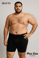 Kit com 5 Cueca Boxer Long Plus Size Antimicrobiana BRAVTO - Bravto Group