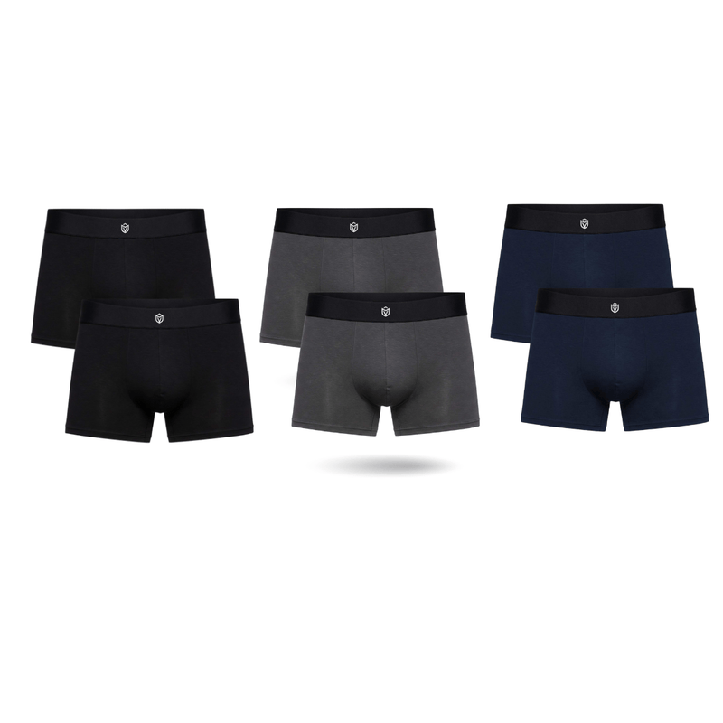 Kit com 6 Cueca Boxer Premium Classic PT/MH/CH BRAVTO - Bravto Group
