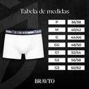 Kit com 8 Cueca Boxer Masculina Cotton Classic Bravto - Bravto Group